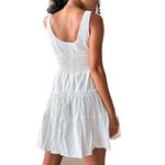 Lulu’s Fairy Your Sunny Day White Tiered Smocked Mini Dress Coquette Cottage S Photo 2