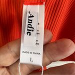 ANDIE  Swim NWT The Asbury Rib One Piece Swimsuit in Sire (Orange) Size L Photo 3