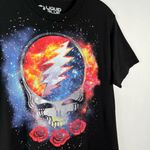 Liquid Blue Grateful Dead Skull Rose Logo Galaxy Print Short Sleeve Unisex Tee M Photo 1