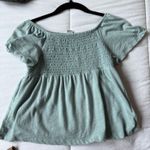 Old Navy  teal baby doll top Photo 0