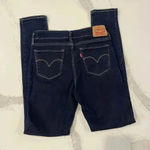 Levi's LEVI STRAUSS Mid-Rise Skinny Jean Denim Stretch Dark Wash Women’s Size W27 L30 Photo 3