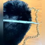 Black Fuzzy Heart Shaped Purse Photo 3
