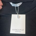 Mango Pop Black Cotton Tee Bodysuit Size Small NWT #0462-AZ Photo 4