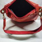 Bags by Pinky Red Patent leather Snakeskin Reptile Convertible Shoulder Bag Photo 8