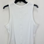 Madewell  Regenerative Cotton Ribbed Cutaway Tank Top Basics White XXL NWT Photo 11