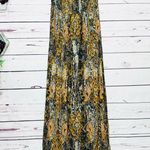 Forever 21 Strapless Boho Maxi Dress Size Small Orange Blue Gray White Photo 5