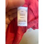 Fever V Neck Boho Blouse Open Knit Cover up Size Large Coral Fall Photo 5