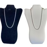 925 sterling silver unisex Necklace Men Twisted Chain 20 inches Necklace Photo 3