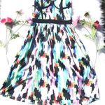 Ark & Co. Abstract Colorful Strapless Dress Small Wedding Prom Lightweight Chic Photo 0