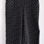 Chico's Pants Womens 12P Black Pull On Stretch Wide Leg Cropped Career Casual Photo 0