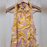 NWOT Boemo pink and yellow leaf Maxi Dress Size L Size L Photo 1