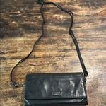 Perlina black leather crossbody bag great for travel everyday use quality made Photo 0
