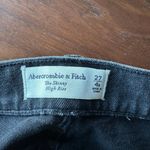 Abercrombie & Fitch  High Rise Skinny Jeans Black Denim Size 27 Short Photo 10