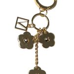 Victoria's Secret Victoria’s Secret Logo and Flowers Key Fob Keychain 
Pink Gold Tortoise Shell Photo 2
