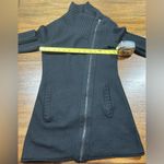 Athleta Size XS Black Chill Factor Polyester/Merino Wool Blend Sweater Coat Photo 3