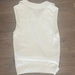 Loft White Collar / Polo Sweater Tank Top Size Small Petite Photo 1