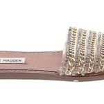 Steve Madden Gold Chain Women's Slide Sandals Size 8.5 Photo 0