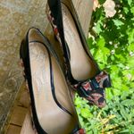 Vivienne Westwood Authentic  floral bow toe heels blue red cream fabric Photo 1