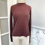 Nation Ltd  Joni Long Sleeve Mock Neck Snap Cuff Shirt Small Photo 2