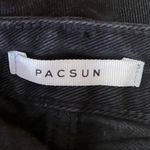 PacSun Black 100% Cotton Non Stretch Distressed Straight Leg Jeans Size 26 Photo 3