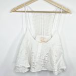 LF  Native Rose Lily Woven Cream Sleeveless Crop Top Women's Size 10 NWT Photo 6