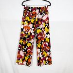 Anthropologie Maeve X The Colette Crop Cropped Wide-Leg Pants Floral Mod Retro Photo 2