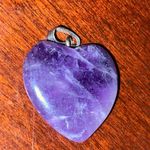 Amethyst Heart Pendant set in Sterling Silver Purple Photo 4
