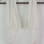 Free People  Crop Jersey Halter Top White Size S Photo 0