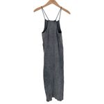 Pull & Bear Grey Ribbed Maxi Dress size Large Bodycon Mineral Wash Sleeveless Gray Photo 6