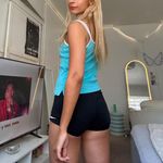 y2k vintage 2003 island girl bermuda summer turquoise blue cami tank top Size L Photo 5