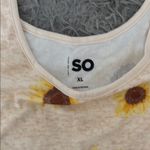 SO  Cream Sleeveless Crop Tank Top Photo 1