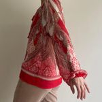 Rose + Olive NWT Printed Paisley Blouse Photo 1