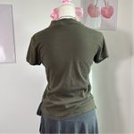Polo Ralph Lauren Sport Olive Green Short Sleeve Polo Shirt Womens Medium Photo 3