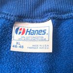 Hanes XL Unisex Women’s Blue Crewneck Sweatshirt Sheep Knitting Sweater X Large Photo 2