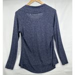 Athleta Women's Medium Grateful Cowl Neck Long Sleeve Tunic Shirt Heathered Blue Photo 1
