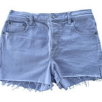 Gap  Denim Shorts High Rise Frayed Hem Casual Lavender Jean Shorts‎ 28R Photo 0