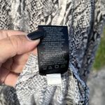 Norma Kamali  Grey Python Snake Scale Print Long Sleeve Stretchy Top Size L Photo 4