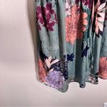 Ella Moon Green Floral Long Sleeve Mini Dress Womens M Boho Peasant Smocked NWT Size M Photo 7