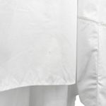 Madewell  Poplin Splitneck Midi Shirtdress White Size Large NWT Minimalist Luxe Photo 9