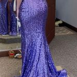 Portia And Scarlet Purple Strapless Prom Dress Photo 3