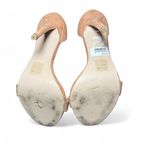 ALDO Women’s Size 6.5 Fringe Suede Stiletto Heels Sandals Tan Boho Festival Photo 3