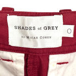 Shades of Grey by Micah Cohen | Size 0 | Brick Red Tapered Leg Cargo Pants Photo 4