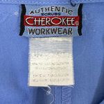 Cherokee Workwear Solid Light Blue Scrub Top Shirt Size XL Photo 3