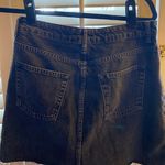 Topshop Black Denim Skirt Photo 1