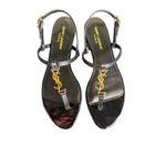 Saint Laurent NIB Cassandra Flat Sandals in Patriot Navy Size 39.5 Photo 1