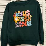 SheIn Jesus Is King Sweatshirt Photo 0