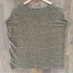 Madewell  Cap Sleeve Miracle 100% Linen Tee B9155 in Heather Olive Extra Small Photo 6