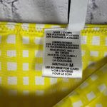Peixoto Women’s Swim Bikini Bottoms Yellow & White Checked High Cut Leg M NWT Size M Photo 8
