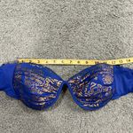 Catalina Vtg  Bikini Top Sz 12 Aztec Egyptian Print Blue Gold Underwire Photo 13
