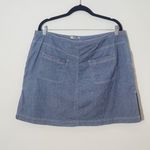 Liz Claiborne Chambray Mini Skort with Drawstring Size 16 Chambray Skorts Photo 4